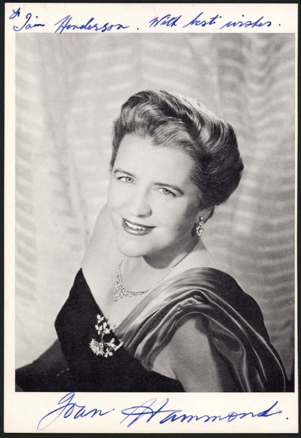Photo of Dame Jean Hammond in evening gown
