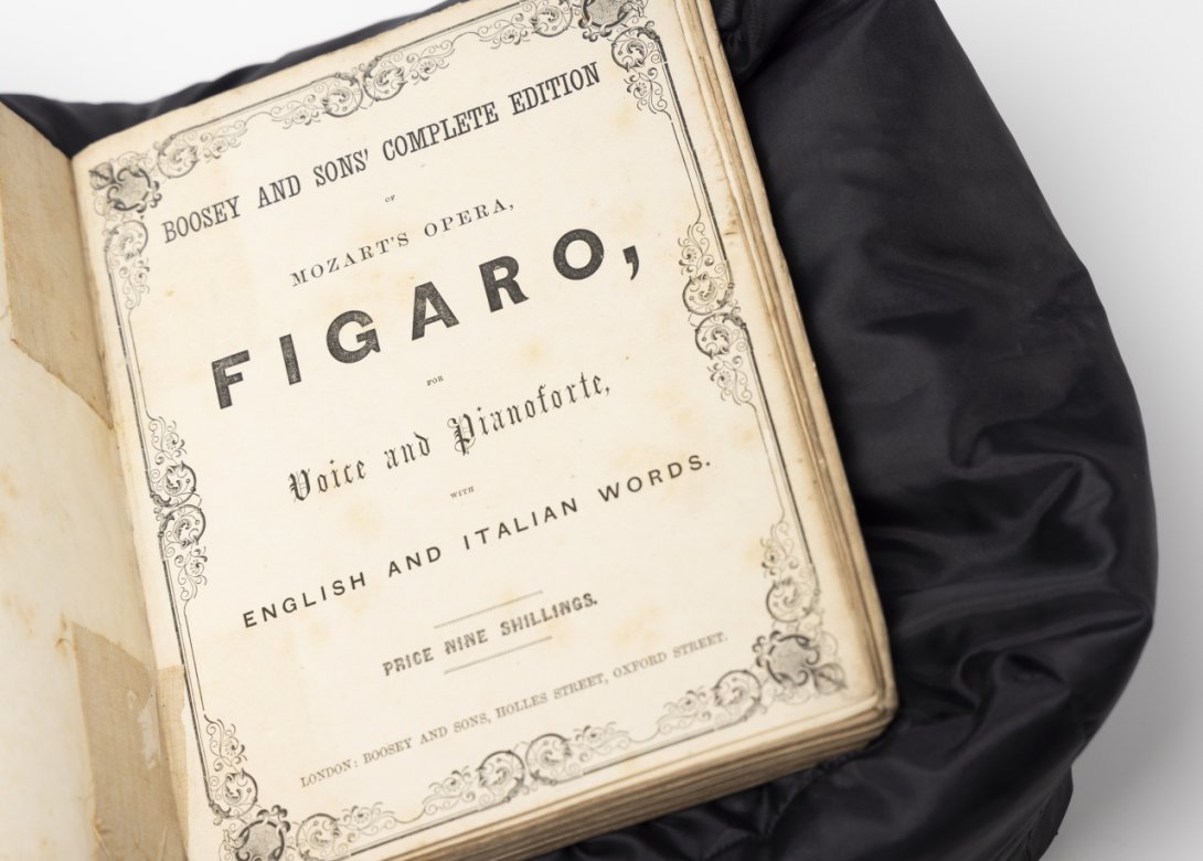 Title page of the musical score for Mozart's Marriage of Figaro