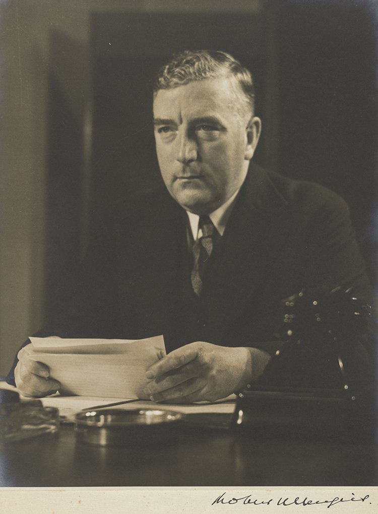 Prime Minister Robert Menzies giving his 1939 national broadcast