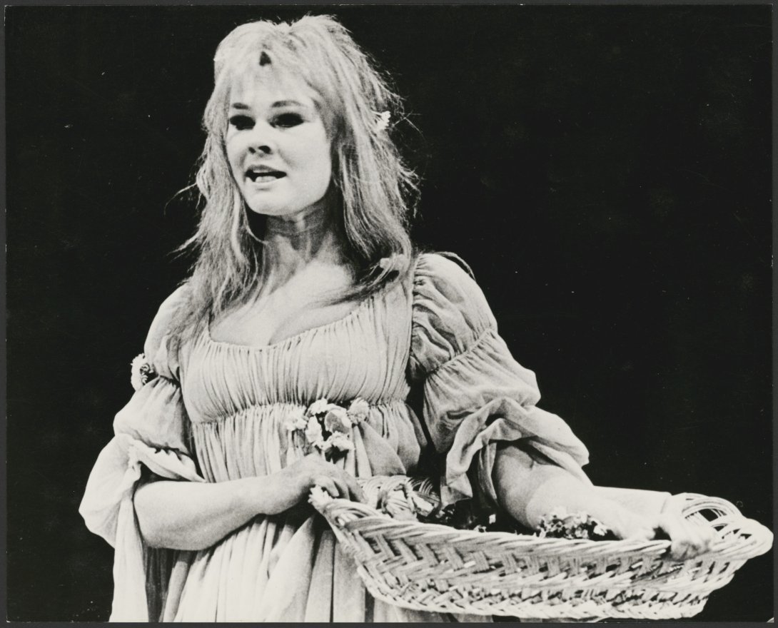 Judi Dench as Perdita in the Royal Shakespeare Company production of The Winter's Tale presented by J.C. Williamson, 1970, nla.obj-154707491