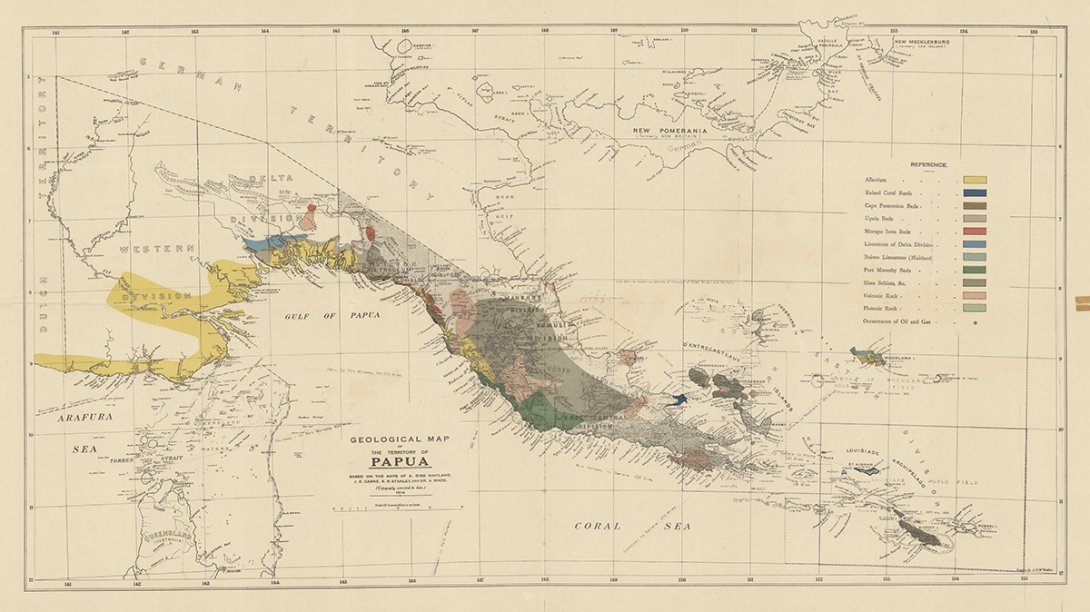 Geological map of the Territory of Papua 